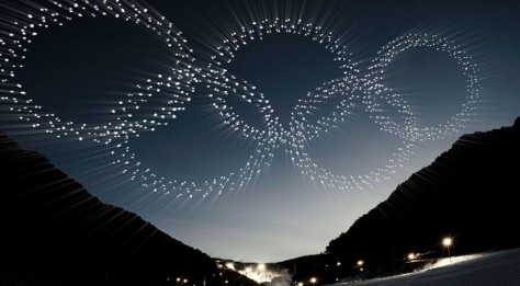 Un nombre record de drones dans le ciel de Pyeongchang