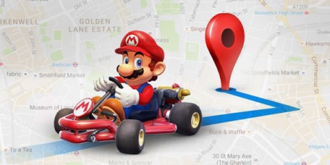 Mario vous guide dans l'application Google Maps